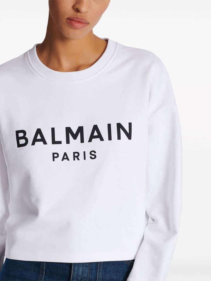 Balmain Cotton Logo Sweater