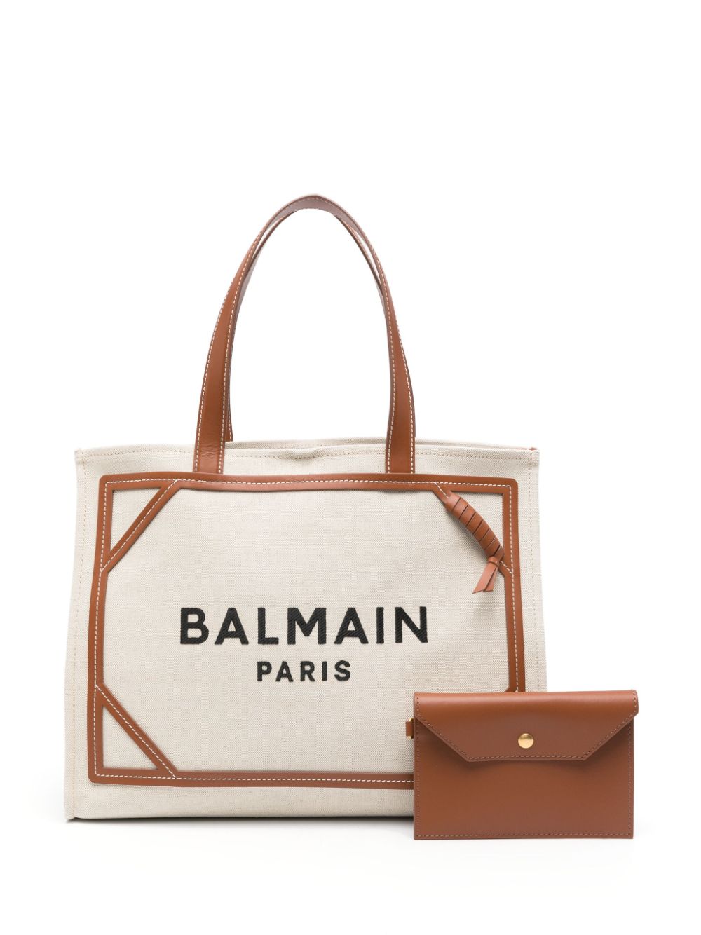 Balmain Shopper Leather Bag