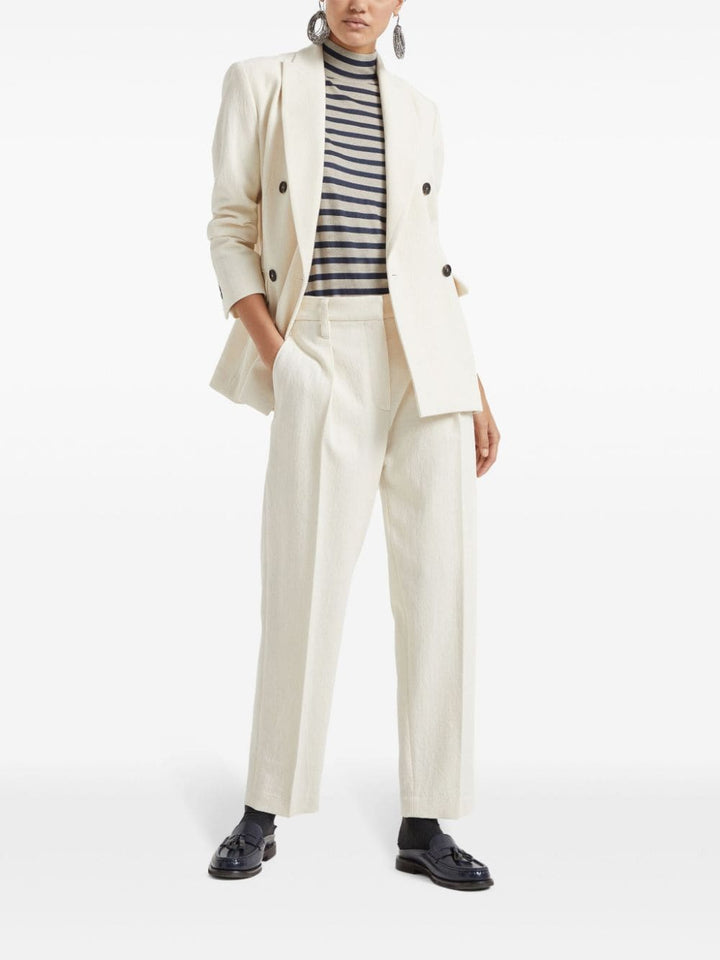 Brunello Cucinelli Trousers White