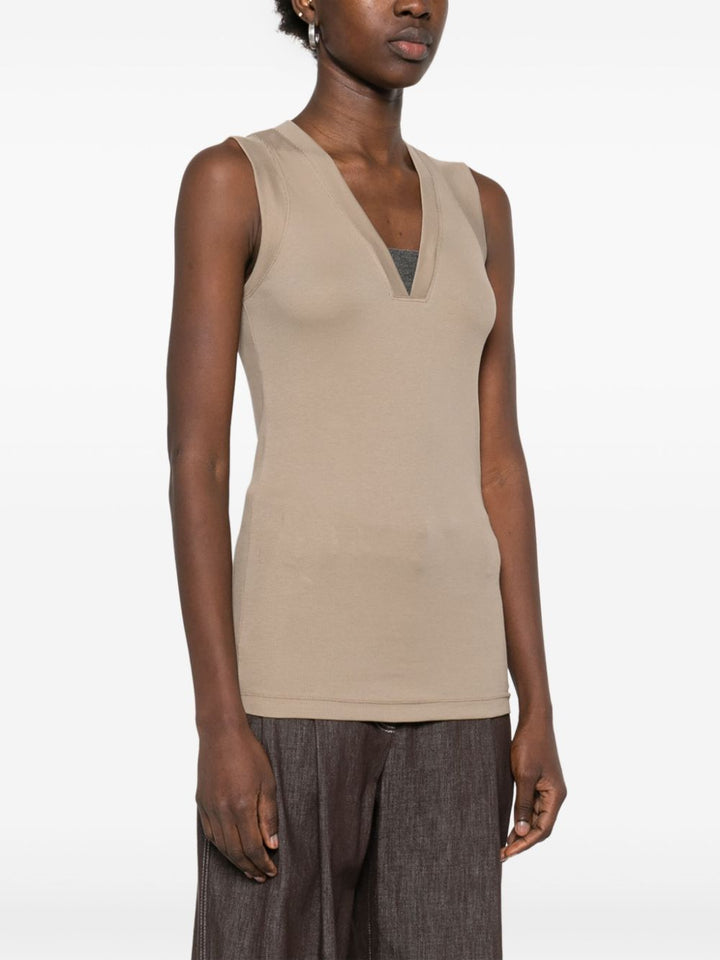 Brunello Cucinelli Top Beige