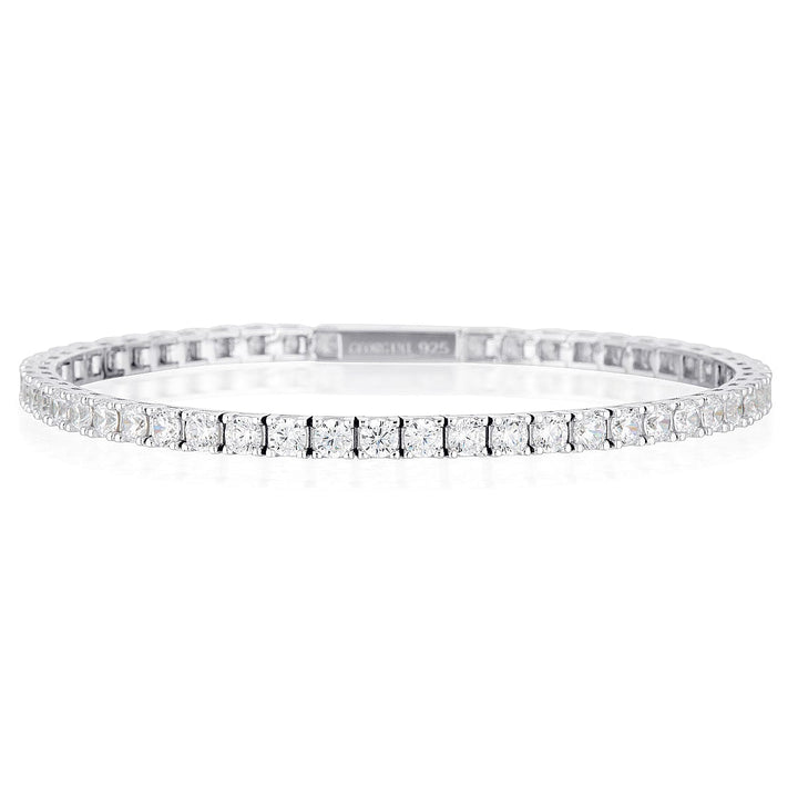 Georgini Bracelet Georgini Gold Moissanite Tennis Bracelet In 9ct White Gold Georgini Gold Moissanite Tennis Bracelet In 9ct White Gold Brand