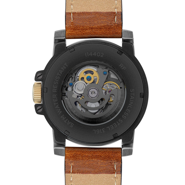 Ingersoll Chronograph Watches Ingersoll The Freestyle Automatic Brown Leather Strap Watch Ingersoll The Freestyle Automatic Brown Leather Strap Watch Brand