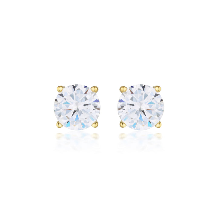 Georgini Earrings Georgini Gold Moissanite Studs 2tcw In 9ct Yellow Gold Georgini Gold Moissanite Studs 2tcw In 9ct Yellow Gold Brand