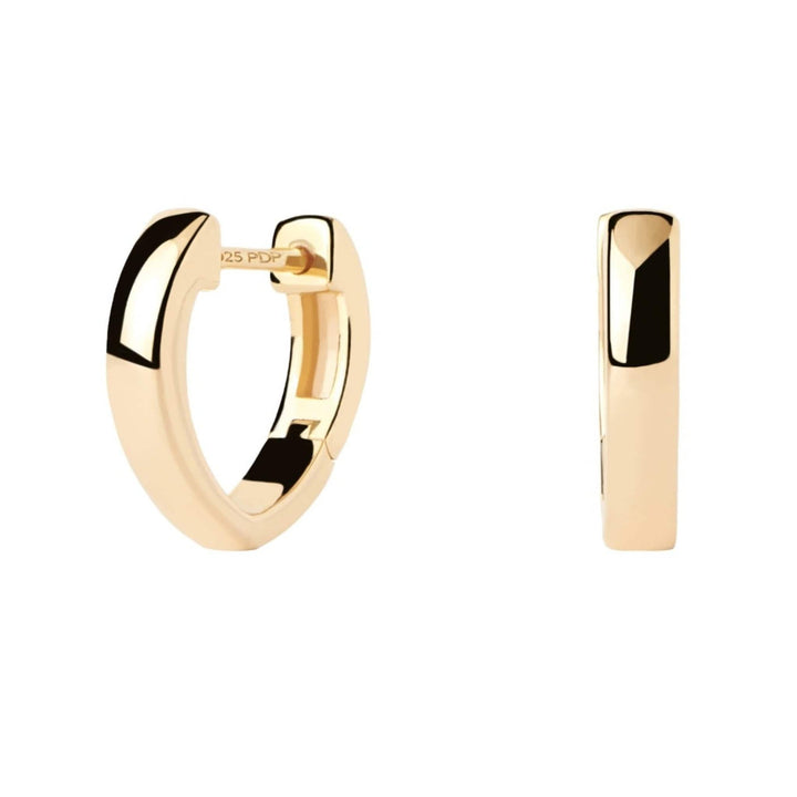 PDPaola Earrings PDPaola Duke Hoops 18k Gold Plated Earrings Brand