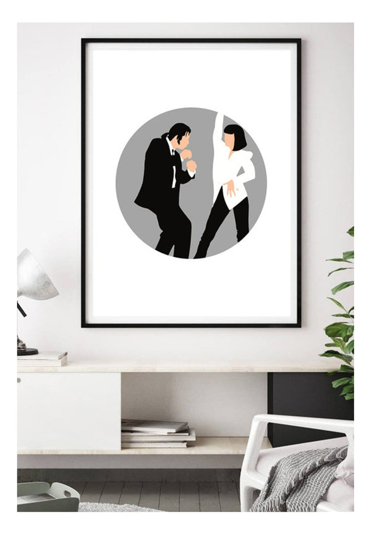 Canvas Print Pulp Fiction Pulp Fiction Wall Art : Ready to hang framed artwork. Brand