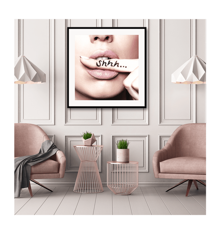 Canvas Print Shhh Shhh | Wall Art Framed Print Brand