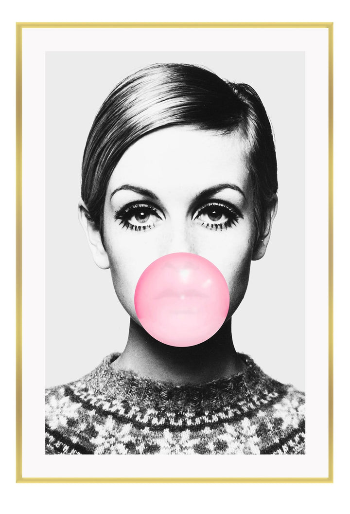 Canvas Print Twiggy Bubble Twiggy Bubble Wall Art : Ready to hang framed artwork. Brand