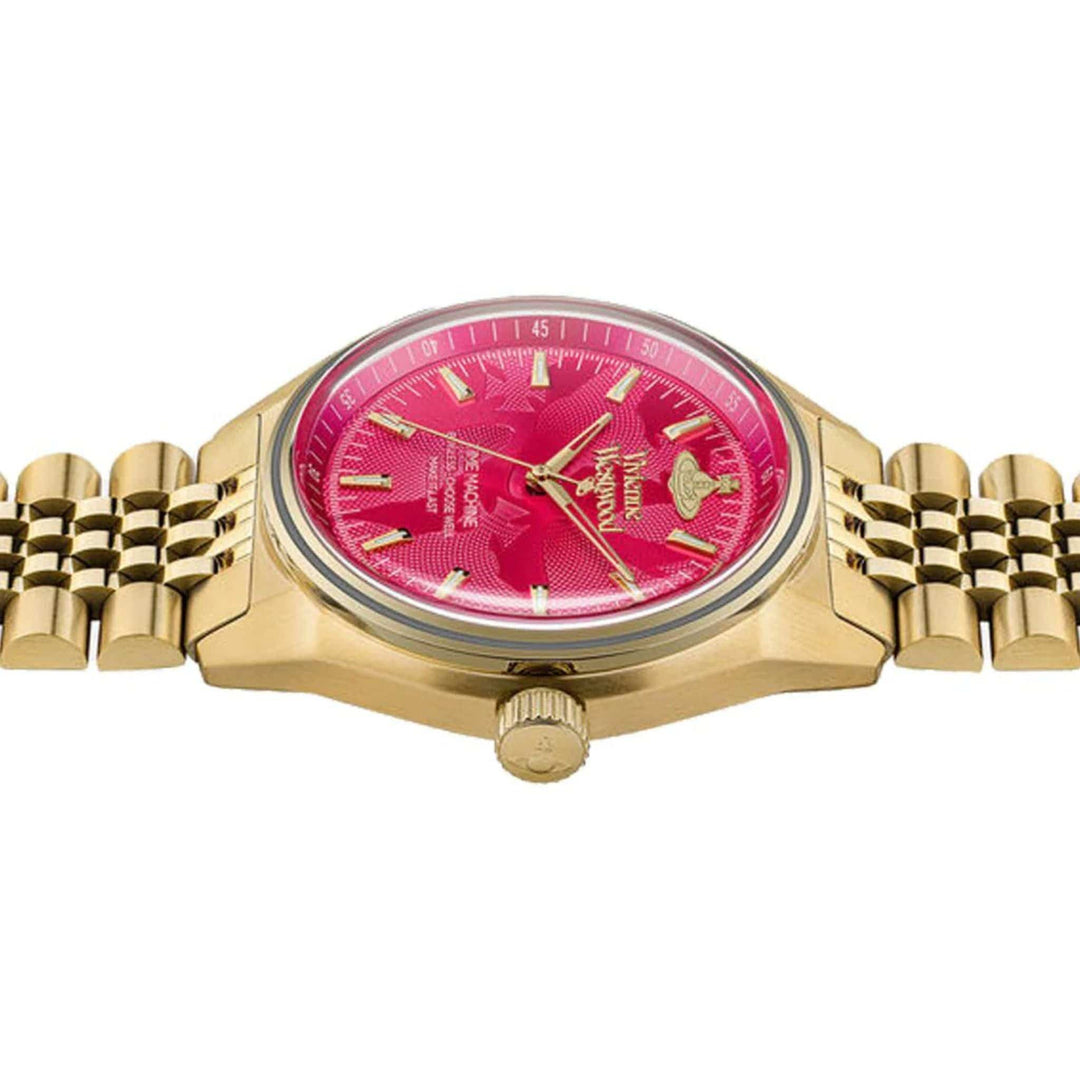 Vivienne Westwood Quartz Watches Vivienne Westwood Lady Sydenham 39mm Gold & Pink Watch Brand