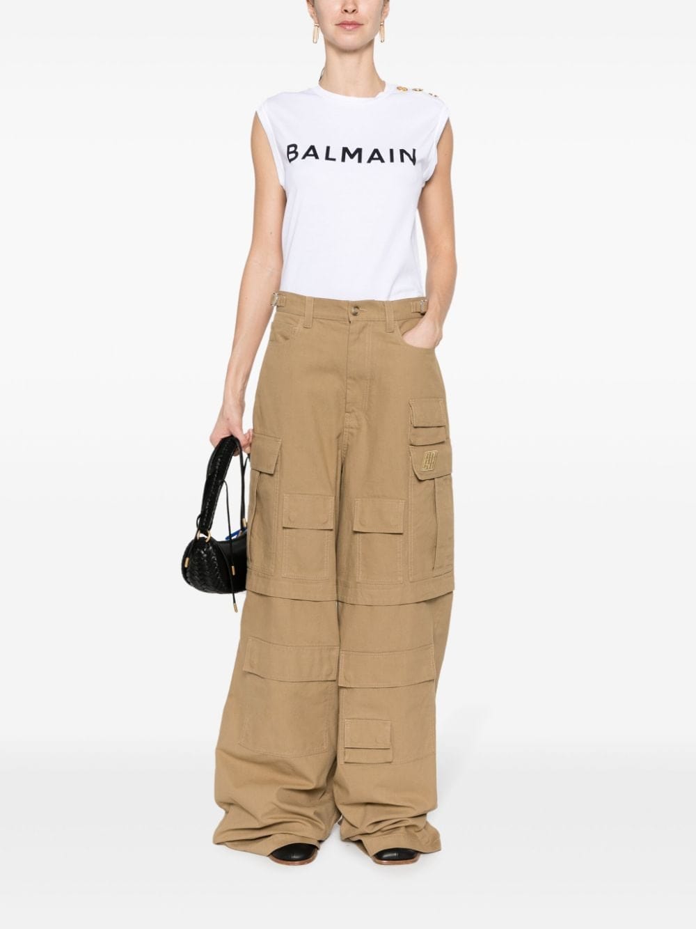 Balmain Topwear Balmain Top White Balmain Top White Brand