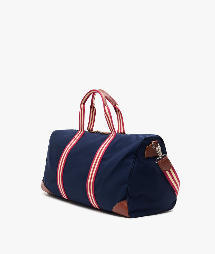 MyStyleBags Travel Bags My Style Bags Boston Duffel Large Travel Bag Blue My Style Bags Boston Duffel Large Travel Bag Italian Leather 100% Cotton Blu Brand