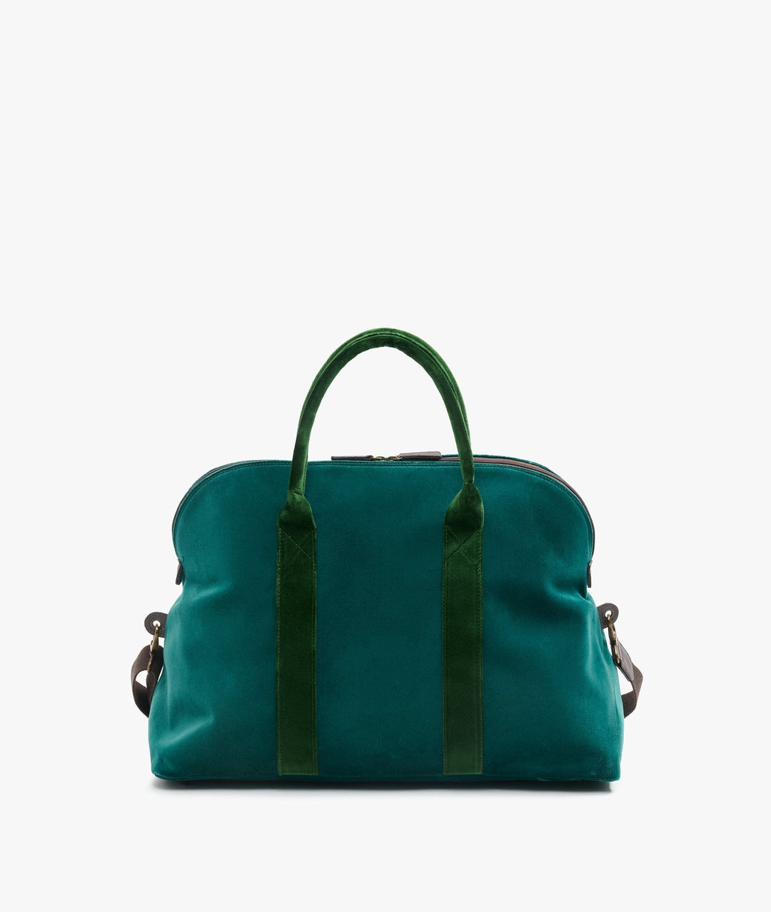 My Style Bags Travel Bags My Style Bags London Smart Twin Velvet Duffel Travel Bag in Green for Women Brand