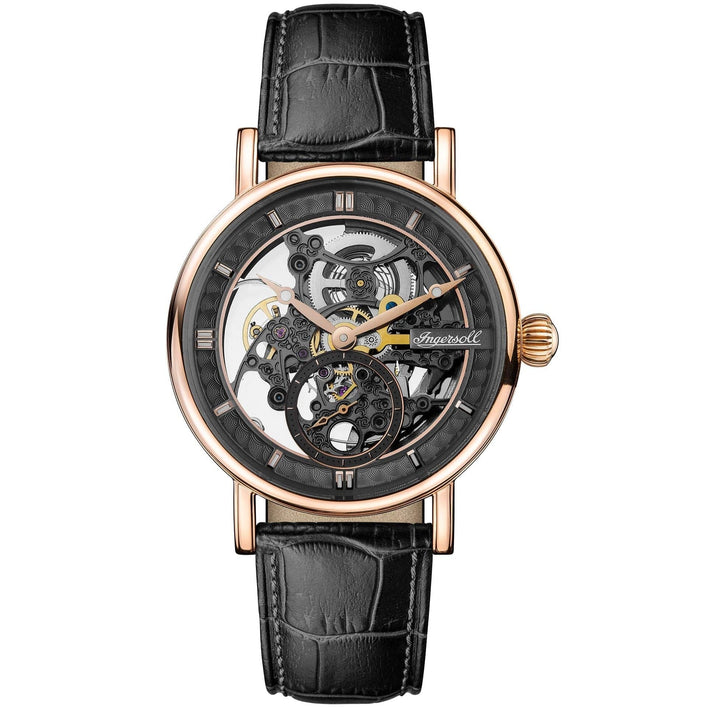 Ingersoll Watch Ingersoll Herald Automatic Skeleton Black Watch 40mm Ingersoll Herald Automatic Skeleton Black Watch Free Shipping Australia Brand