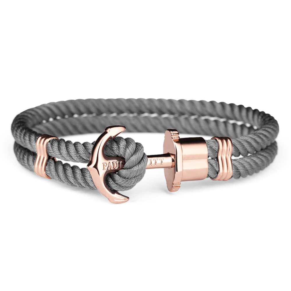 Paul Hewitt Bracelet Paul Hewitt Phrep Nylon Rose Gold / Grey Bracelet - M Brand